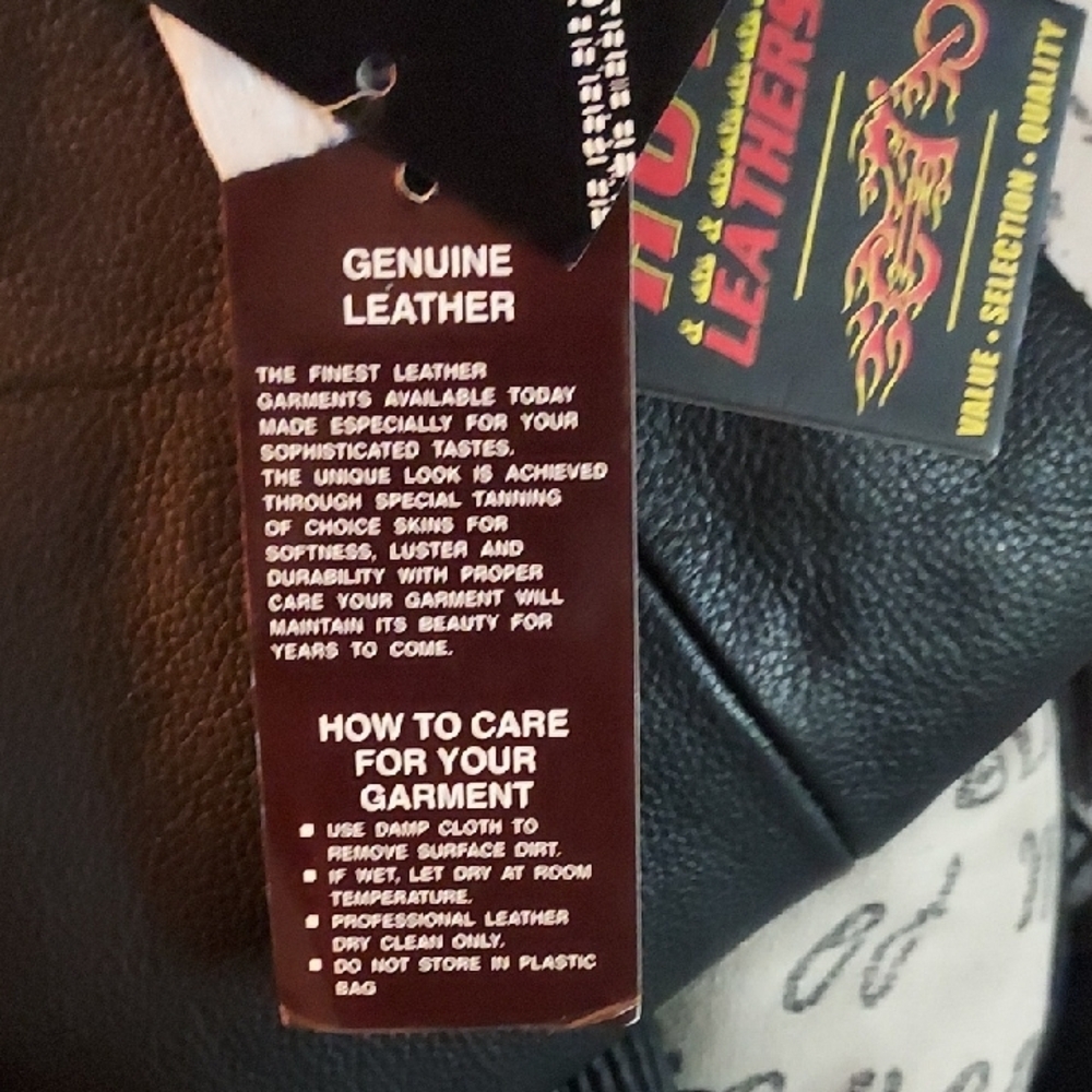 Black Leather Jacket Womens Size 4XL - Picture 15 of 15
